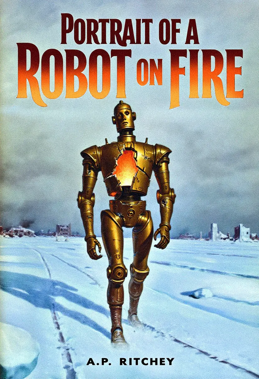 Portrait of a Robot on Fire